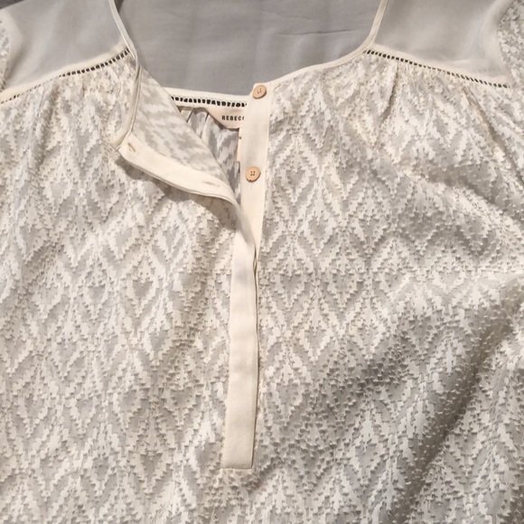 Rebecca Taylor silk and cotton textured blouse - Picture 14 of 15